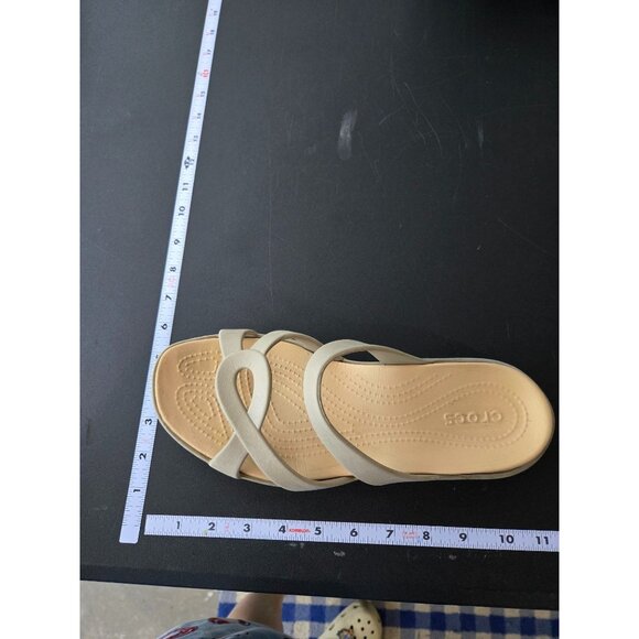 Crocs Women Meleen Twist Sandals Size 11 Comfort Neutral Open Toe Strappy Summer - Picture 12 of 14